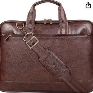 Clownfish Vegan Leather Laptop Multi pocket Bag